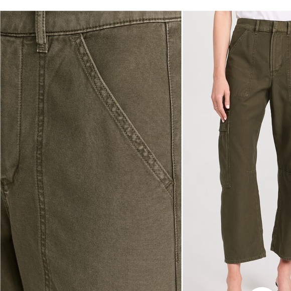 WORN ONCE Citizens of Humanity Marcelle Olive Green Cargo Utility Pants - Picture 5 of 13